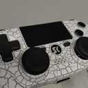 CHENGDAO Controller for PS4, Wireless Controllers for PlayStation 4/Pro/Slim, Remote Control with Adjustable RGB Light/1000mAh Battery/6-Axis Motion Sensor/Double Vibration/3.5mm Audio Jack, White