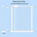 Fairy Baby 4.72in Extensions for Walk Through Baby Gate Auto Close White Child Safety Gates Extends Wide Openings White