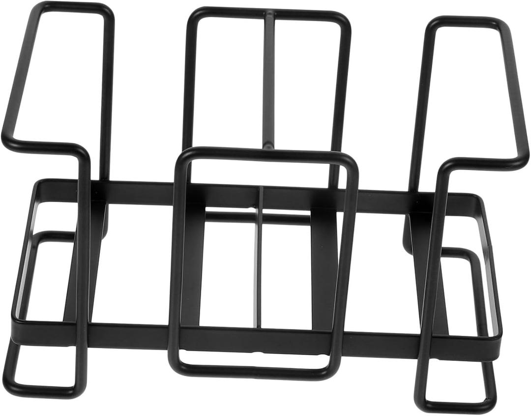 Ciieeo Coffee Shop Cup Holder Organizer Paper Cup Storage Rack Black Countertop