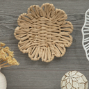 Flower Woven Dish 8"  2 pcs