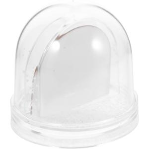 ORFOFE Diy Photo Snow Globe Kit Blank Frame with Heat Transfer Paper 3.54 Inch Acrylic Snow Globe Picture Frame for Home Decor and (9.00X9.00X8.50CM, As Shown)