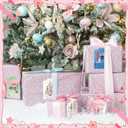 3 x Yeaqee 120 Pcs Nutcracker Christmas Gift Tags with String Holiday Paper Name Tags Nutcracker Favor Hanging Labels for DIY Xmas Present Wrapping Party Decorations (Watercolor)