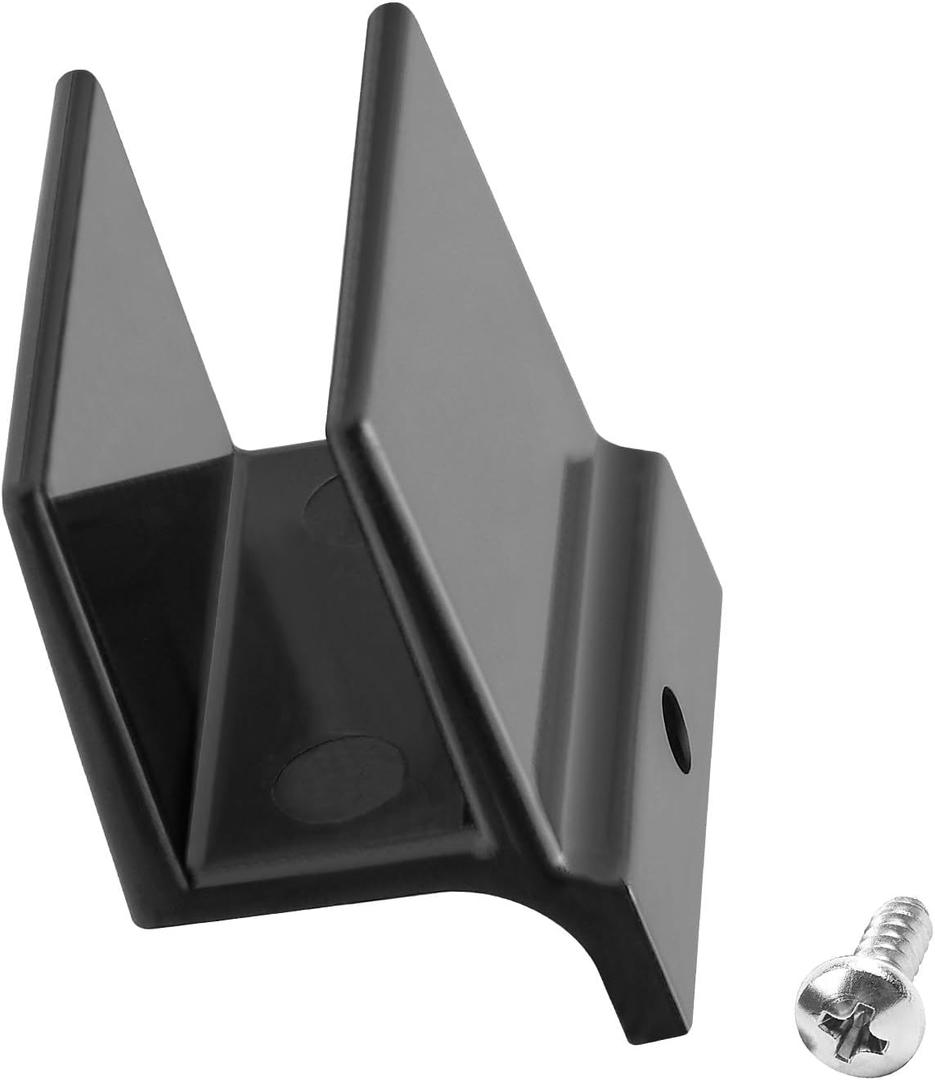 3 x M6209 Sliding Shower Door Bottom Track, 1/2-inch Channel, Suitable for 7/16-inch Thick Shower Glass Doors, (Black, 1 Pack)