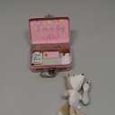 Mud Pie Mini"I'm A Big Sister" Fox Set, Pink, 4.5" x 3"x 1.5" , 2 Piece Set
