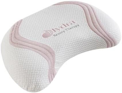MEFOPILO Memory Foam Beauty Pillow for Sleeping 26.77x13.78x2,76 + 0.79 inches Pad, Hydra Extract Pillowcase, Anti-Wrinkle, Ergonomic Neck Support Pillow, Back, Stomach, Side Sleeper, White
