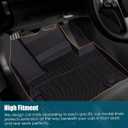 All-Weather TPE Rubber Floor Mats Compatible with 2012 2013 2014 2015 2016 Subaru Impreza, 2013-2015 XV Crosstrek, 2016 2017 Crosstrek, 2015-2021 WRX STI, Custom Fit Full Car Carpet Liners Set (Black)