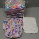 ALVABABY 6 Pack Cloth Diaper with 12 Inserts One Size Adjustable Washable Reusable Diaper Cover for Baby Girls and Boys
