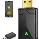 Wireless CarPlay Adapter Android Auto Wireless Adapter, 5.8GHz Wi-Fi Plug & Play,Mini and Stable iOS 10+/Android 10+, Fast Auto-Connect for Cars 2016+ (1Pcs)