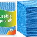 SCRUBIT Reusable Handy Wipes  Cleaning Cloth for House and Office - Dish Cloths for Washing Dishes - Multi Purpose Cleaning Towels (12 x 20 in) 24 Pack
