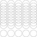 50 Pack Heavy Duty 3 Inch Binder Rings, Large Metal Loose Leaf Binder Rings for Index Cards, Key Ring, Office, School, Home Organizing, Notebook, Documents, Recipe Books