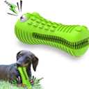 Cutiful Dog Toys for Aggressive Chewers Large Medium Breed, Indestructible Dog Chew Toys, Squeaky Interactive Tough Extremely Durable, Dogs Toothbrush Toys to Keep Them Busy (grass-green)