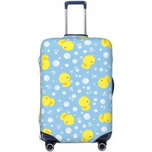 Cute Rubber Ducks Luggage Suitcase Covers Elastic Washable Luggage Protector Travel Suitcase Protective Cover For Kid And Adult, M (Fit 22-24 Inch Luggage)