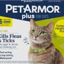 PetArmor Plus Flea and Tick Prevention for Cats over 1.5 lbs, Cat Flea and Tick Treatment, 6 Doses, Waterproof Topical, Fast Acting