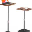 Standing Laptop Stand, Floor Stand, Projector Stand with Height Adjustable, Metal Base, Side Table End Table for Bed, Sofa, Office, Home