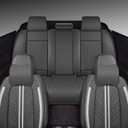GXT Deluxe Faux Leather Full Coverage Car Seat Cover Anti-Slip Universal Fits for Sedans SUV Pick-up Truck with Headrests,Interior Accessories(Dark Grey)