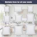 OKBA Set of 2 Throw Pillow Inserts, Hypoallergenic Soft & Firm Cushions with 100% Cotton Cover, 24x24 Pillows Filler for Side Sleepers, Sofa, Bed and Home Decor, Indoor Quality Hotel Pillows