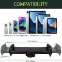 Golf Cart Tablet Holder, Length Adjustable/360 Rotatable Golf Cart Pole Stand Clamp for iPad Pro 11 12.9, Galaxy Tab, 4-13'' Devices, Heavy Duty Golf Tablet Phone Mount, Square Clip