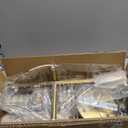 ASGYISA 6-Lights Semi Flush Mount Ceiling Light Fixture Gold Modern Matte Sputnik Chandelier Vintage Ceiling Lamp Farmhouse for Kitchen Bedroom Dining Room Living Room with E26 Bulb Base