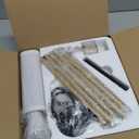 luckystyle LED Floor Lamp for Living Room, Dimmable Standing Lamps with Foot Switch,Remote Custom Color Temperature Gold Pole Lamp with Lampshade,12W Led Bulb Tall Lamps for Bedroom Office Kid Room