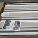 Arden Outdoor Deep Seat Cushion Set, Foam, 24x24, Taupe Grey Stripe | earthFIBER, Sofa, Couch, Conversation Set, Premium High-Density Foam, Never Flattens, Mold and Mildew Resistant