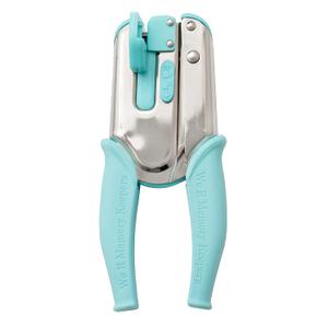 We R Memory Keepers Crop-A-Dile Disc Power Punch Blue, Comfort Handle, Scrapbooking Tool, Compatible for Most Tin, Metal, Craft Paper, Leather, Fabric