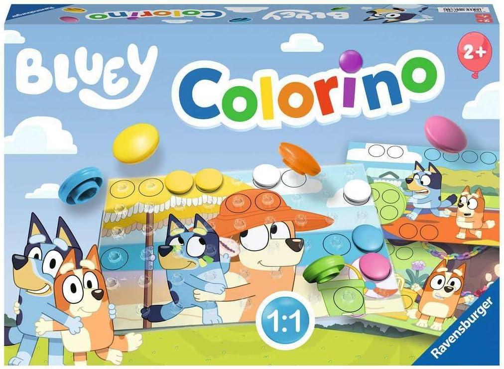 Ravensburger 22684 Bluey Colorino  Educational Color Matching Game for Kids Ages 2+ | Develops Fine Motor Skills & Encourages Creative Play | Featuring Bluey, Bingo, Bandit & Chilli