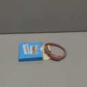 BronzeDog Rolled Leather Dog Collar with QR ID Tag, Adjustable Soft Round Collars for Small Medium Large Dogs Puppy (11" - 14 1/2" Neck Size, Blush)