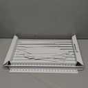 Fits 6x4 Duct Opening Steel Adjustable Air Supply Grille by Handua | Register Vent Cover Grill for Sidewall and Ceiling | White | Outer Dimensions: 7.75" X 5.75"