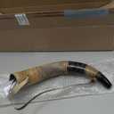 Viking Blowing Horn with Whistle - Handcrafted Ox horn Bugle - Loud Sound - Norse Cosplay, Festivals, Ceremonies - Medieval Horn Instrument (Brown)