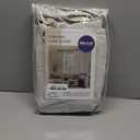 MIULEE 100% Blackout Linen Curtains for Bedroom, Ivory Solid Luxury Decor Thermal Insulation Room Darkening Drapes for Living Room Nursery Back Tab Rod Pocket 42 x 63 Inches, 2 Panels