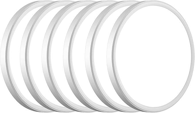 WKONCLDY 6PACK 3200lm LED Flush Mount Ceiling Light, Super Slim 12 inch LED Ceiling Light, 5000K Daylight LED Ceiling Light for Bedroom, Living Room, Dining Room, Garage and Office (White, Six Pack)