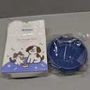 CNMSGM Dog Lick Bowl, BPA-Free Silicone Slow Feeder Lick Mat for Small and Medium Dogs, Non-Slip & Dishwasher Safe (Dark Blue,L)