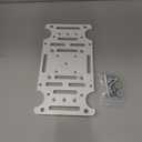 Mailbox Mounting Bracket, Universal Mounting Adapter Plate fits on 4x4 Wood or Hollow Posts and is Compatible with Most Post Mount mailboxes of All Sizes, Bottom mounting