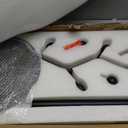 Black Freestanding Coat Rack & Tree Marble Base 9 Hooks