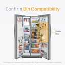 Smart Choice 240324502 Top Shelf Refrigerator Door Bin - Clear, Impact Resistant Freezer Replacement Compatible with Frigidaire 240324510 240324511, Fits Select Frigidaire & Kenmore Models
