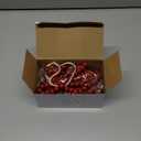 Hungdao 12 Pcs Christmas Tree Wood Beads Bow Ornaments Boho Christmas Tree Ornaments Farmhouse Wooden Beads Xmas Decor Natural Modern Xmas Decorative for Winter Party Decor(Burgundy) (Red)