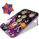 Cornhole Sets 4 x 2 ft with 8 Bean Bags Regulation Size, Corn Hole Games for Adults Outdoor Bean Bag Toss Game