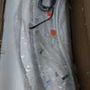 DJAMEL :Creative Wall SconceWhite Resin Feather Decorative Wall Light, LED Indoor Living Room Wall Mounted Light Fixture Lamps for Indoor Living Room Bedroom Hallway (L9.4*W2.7*H35.8(L),)