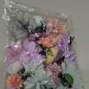 BBTO 21 Pcs Flower Hair Clip Rose Hair Clips Barrettes for Women Flower Accessories Boho Bride Claw Clip Hairpin Brooch Pin Headpiece for Wedding (Blue,Purple)