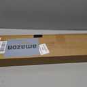 Cordless Faux Wood Blinds 26" W x 36" H, 2 Inch Slat Horizontal Windows Blinds with Crown Valance, Room Darkening, White Blinds for Home Interiors.