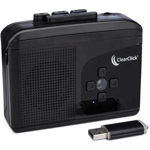 ClearClick Cassette Tape To USB 2.0 (Second Generation) - Convert Cassette Tapes To Digital MP3 Audio Files on USB Flash Drive - File Splitting Feature - Instant Setup - No Computer Required