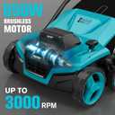 Cordless Lawn Dethatcher Compatible with Makita 18v Battery(Tool Only), 36V Dual Battery Powered Brushless 2-in-1 Scarifier, 15’’ Wide, 12-Gal Collection Bag, Air Boost Technology, 5 Adjustable Depths