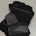 Plantar Fasciitis Sock (6 Pairs) for Men and Women, Compression Foot Sleeves with Arch and Ankle Support (Black, Medium)