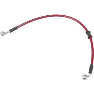 Motoforti Universal 50cm 19.69" Motorcycle Brake Clutch Oil Hose Line Pipe Hydraulic Reinforced Stainless Steel Braided Red (20 Inch)