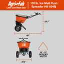 Agri-Fab 45-0548 130 lb. Commercial Push Spreader, Orange/Black