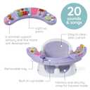 Infantino Music & Lights 3-in-1 Discovery Seat & Booster, Interactive Toddler Seat for Dining Table or Kitchen Chair, Baby Activity Center & Snack Tray, 20 Sounds & Songs, Lightweight Baby Essentials