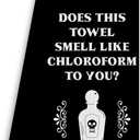 Funny Kitchen Dish Towels -Funny Black Bathroom Hand Towel Decor, Gothic Bathroom Towel, Witchy Tea Towel 16 X 24 in