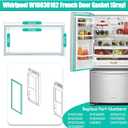 W10830162 Refrigerator Door Gasket Replacement for Whirlpool Refrigerator