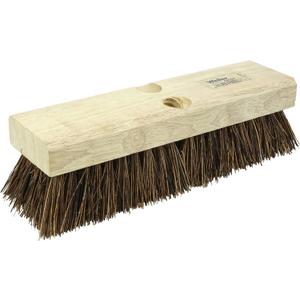 Weiler 44026 Heavy Duty Deck Scrub Brush with Natural Palmyra Bristles for Wooden Decks, Conrete Patios, and Other Rough Surfaces