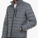 Gerry Packable Puffer Jacket Men, Warm Lightweight Winter Jackets for Men XL Grey